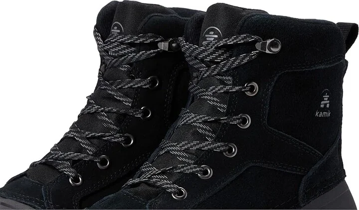 Kamik Empire Lo Men's Shoes Black : 9 D - Medium, Leather/Synthetic - Image 5