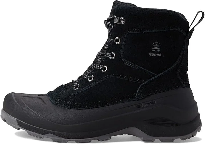 Kamik Empire Lo Men's Shoes Black : 9 D - Medium, Leather/Synthetic - Image 6
