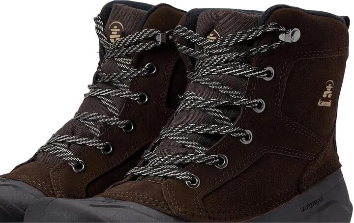 Kamik Empire Lo Men's Shoes Chocolate : 10 D - Medium, Leather/Synthetic - Image 5
