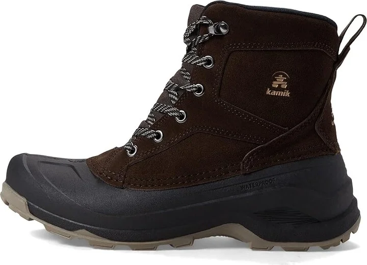 Kamik Empire Lo Men's Shoes Chocolate : 10 D - Medium, Leather/Synthetic - Image 6