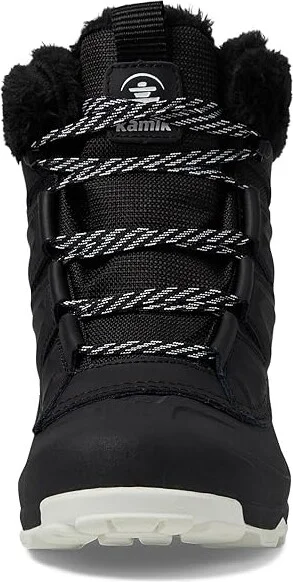 Kamik Iceland F Lo Women's Snow Shoes Black/White : 6 B - Medium, Leather - Image 2