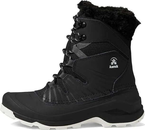 Kamik Iceland F Women's Boots Black/White : 8 B - Medium, Synthetic - Image 6