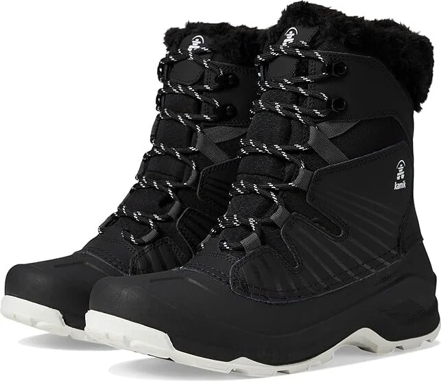 Kamik Iceland F Women's Boots Black/White : 8 B - Medium, Synthetic