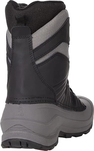 Kamik Iceland Men's Boots Black/Charcoal : 7 D - Medium, Synthetic/Leather - Image 4