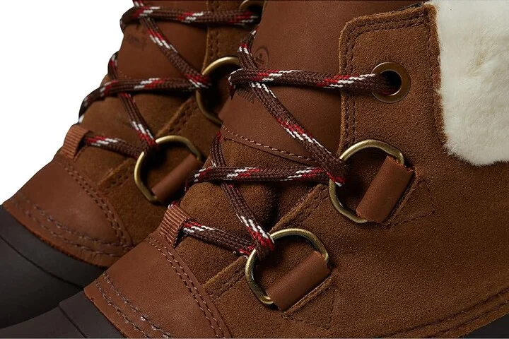Kamik Lauren F Women's Snow Shoes Brown : 9 B - Medium, Leather/Suede - Image 5