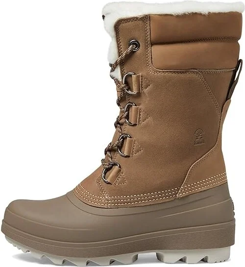 Kamik Lauren Women's Shoes Fossil : 7 B - Medium, Leather/Rubber/Suede - Image 6