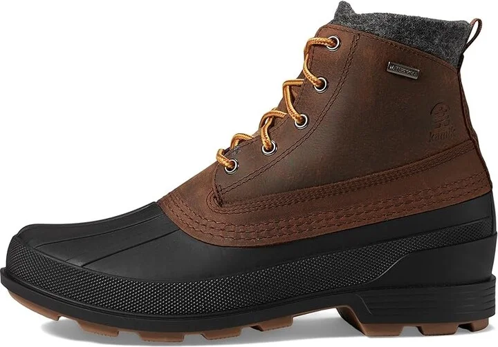 Kamik Lawrence M Men's Snow Shoes Cognac : 9 M, Leather - Image 6
