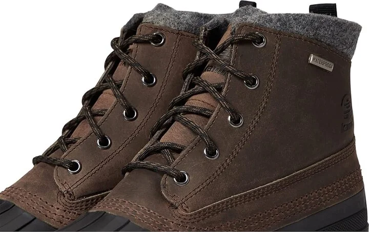 Kamik Lawrence Mid Men's Shoes Fossil : 7 D - Medium, Textile/Leather - Image 6