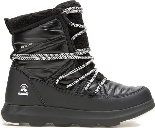 Kamik Lea Pull Women's Shoes Black : 6 B - Medium, Synthetic/Textile - Image 5