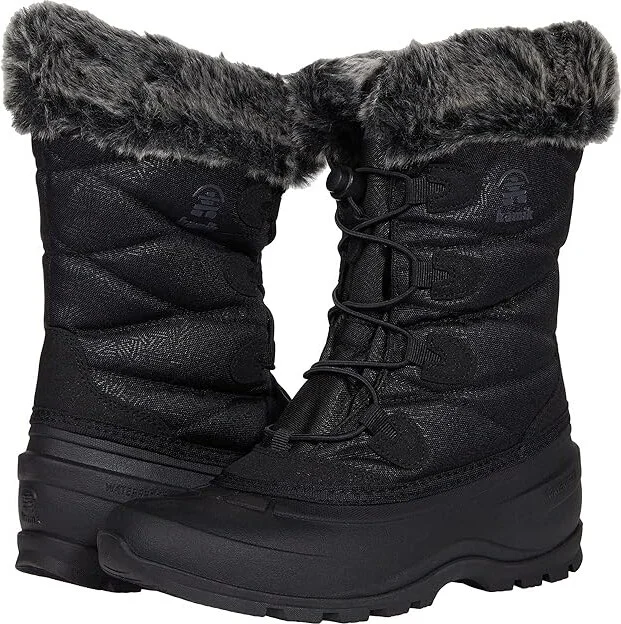 Kamik Momentum 3 Women's Shoes Black : 6 B - Medium, Textile/Synthetic