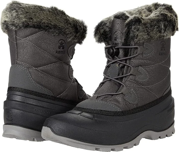 Kamik Momentum L2 Women's Shoes Charcoal : 7 B - Medium, Textile/Synthetic