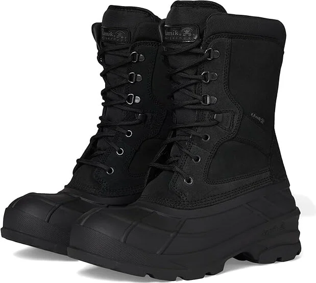 Kamik Nation Plus Men's Shoes Black : 7 D - Medium, Leather
