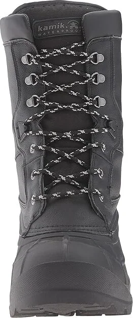 Kamik Nationpro Men's Waterproof Boots Black : 7 D - Medium, Leather - Image 6