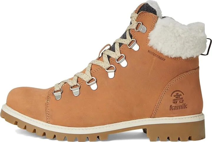 Kamik Rogue Hike 3 Women's Shoes Light Brown : 9 B - Medium, Leather - Image 6