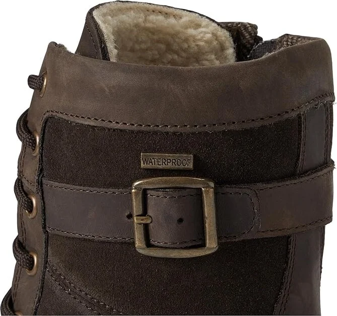 Kamik Rogue Mid Wide Women's Shoes Dark Brown : 6 B - Medium, Leather - Image 2