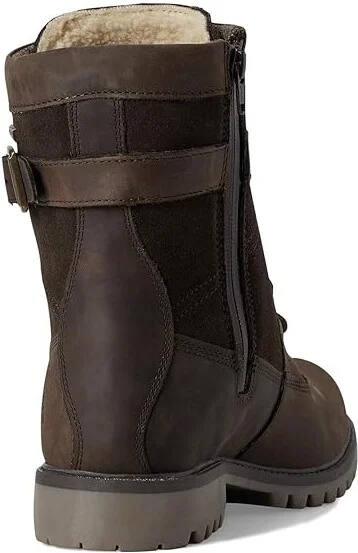Kamik Rogue Mid Wide Women's Shoes Dark Brown : 6 B - Medium, Leather - Image 4