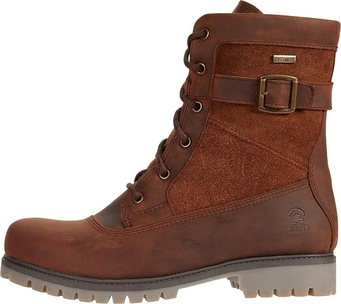 Kamik Rogue Mid Women's Boots Cognac : 8 B - Medium, Leather - Image 6