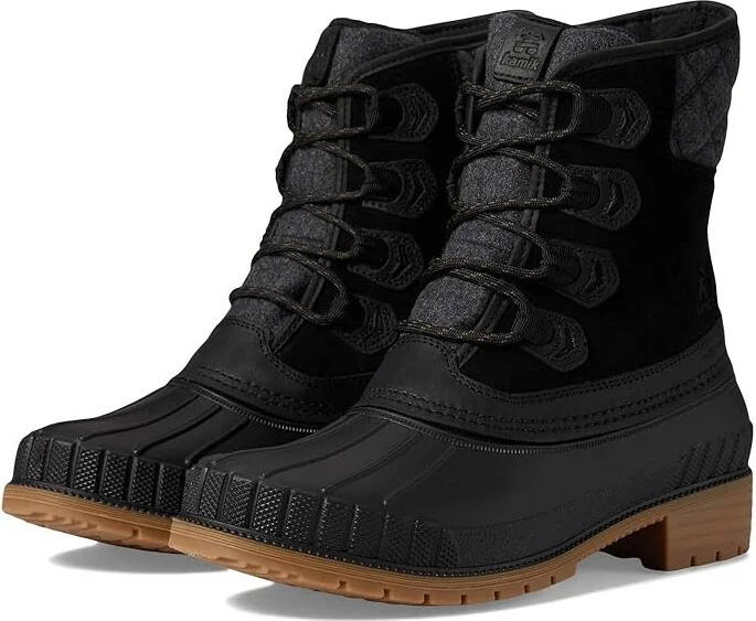 Kamik Sienna Mid S Women's Snow Shoes Black : 7 B - Medium, Leather