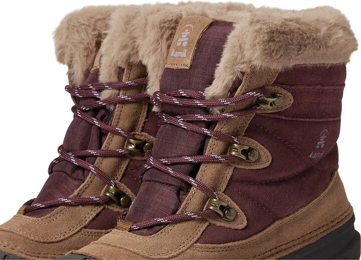 Kamik Snovalley 5 Women's Shoes Burgundy : 7 B - Medium, Leather - Image 6