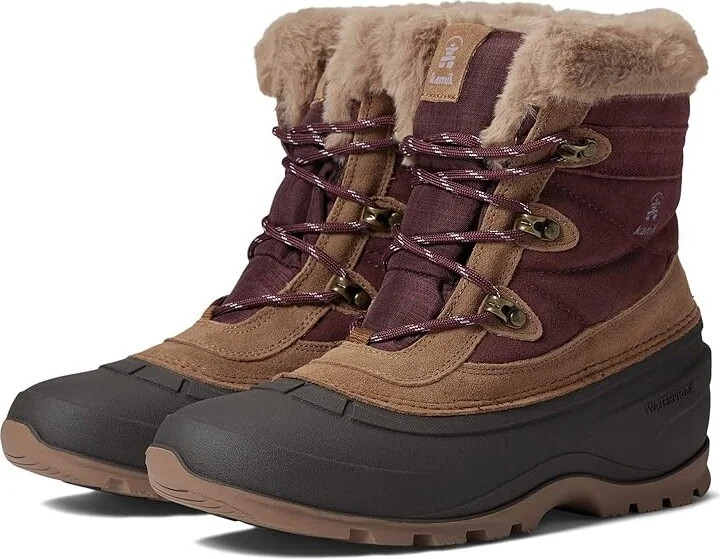 Kamik Snovalley 5 Women's Shoes Burgundy : 7 B - Medium, Leather