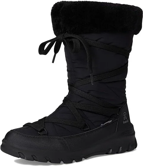 Kamik Snowdon Hi Women's Snow Shoes Black : 7 B - Medium - Image 5