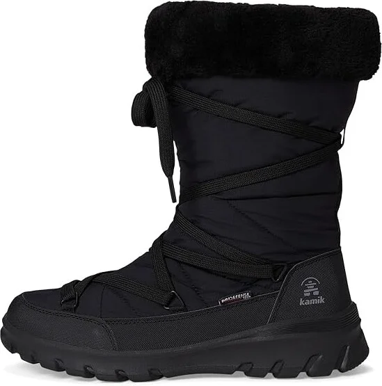 Kamik Snowdon Hi Women's Snow Shoes Black : 7 B - Medium - Image 6