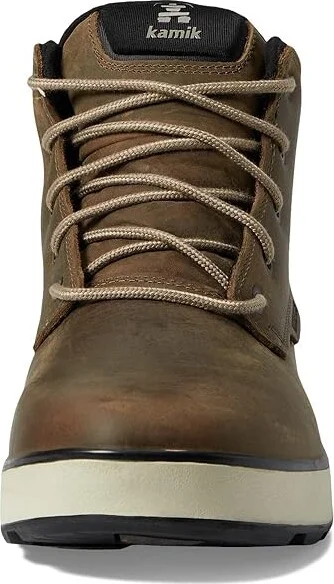 Kamik Spencer Mid Men's Shoes Fossil : 7 D - Medium, Leather - Image 2