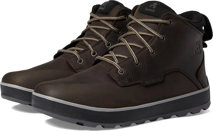 Kamik Spencer Mid Men's Shoes Java : 7 D - Medium, Leather