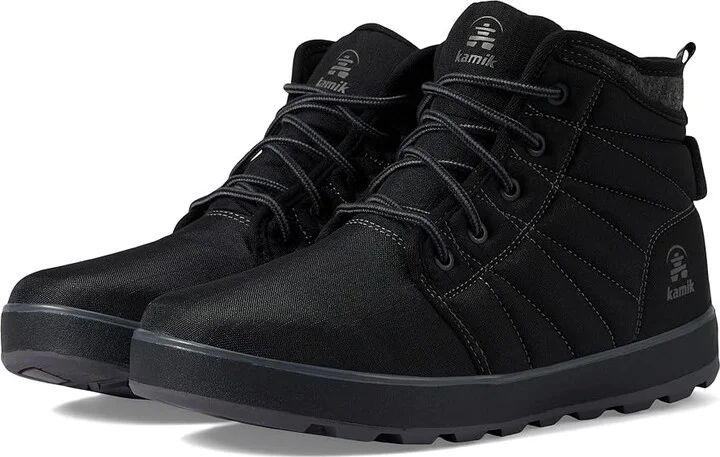 Kamik Spencer Nylon Mid Men's Shoes Black : 10 D - Medium, Textile