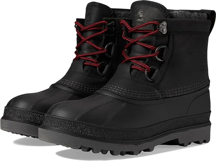 Kamik William Lo Men's Snow Shoes Black : 11 M, Leather/Rubber