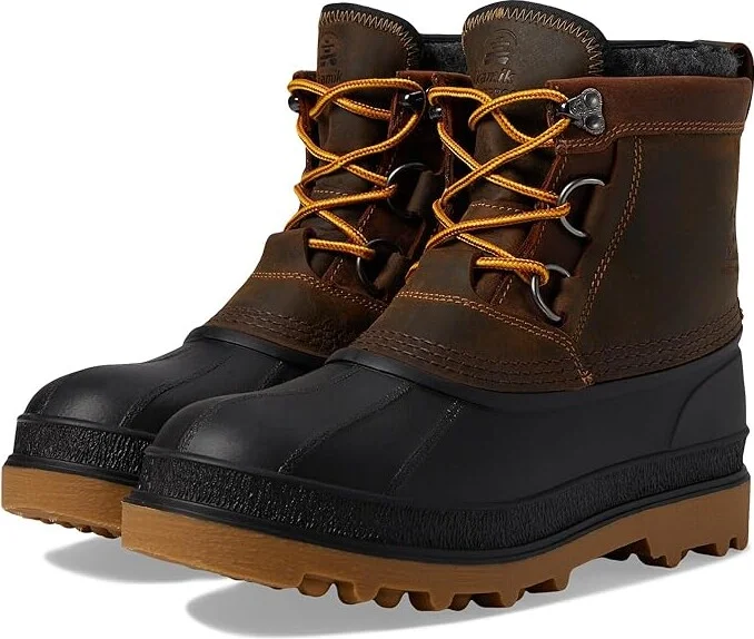 Kamik William Lo Men's Snow Shoes Gaucho Brown : 10 M, Leather/Rubber