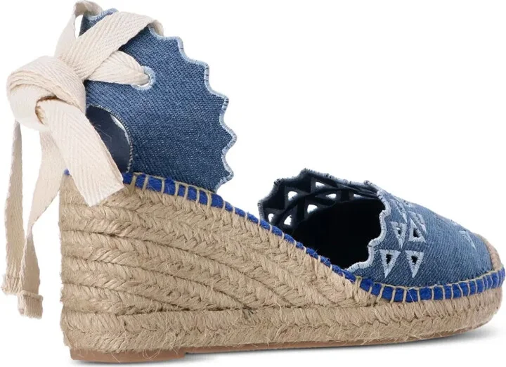 Kamini cut-out denim espadrilles - Image 3