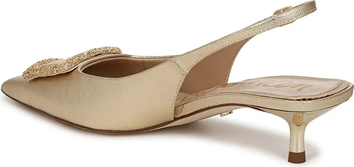 Kammie Slingback Pointed Toe Kitten Heel Pump - Image 2