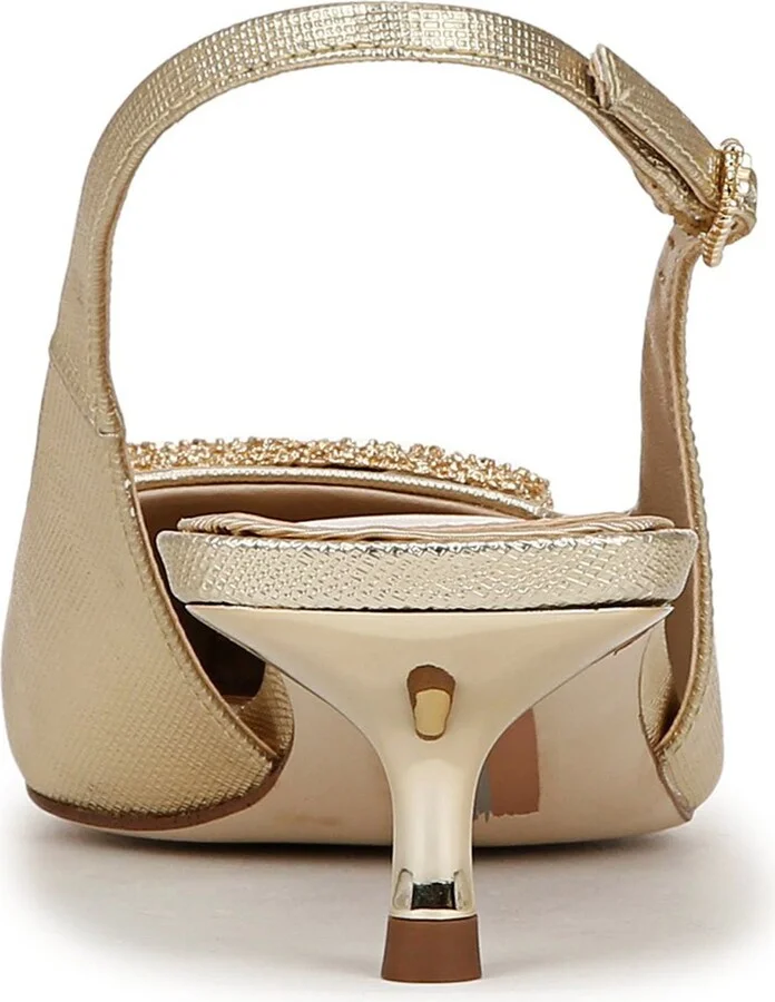 Kammie Slingback Pointed Toe Kitten Heel Pump - Image 7