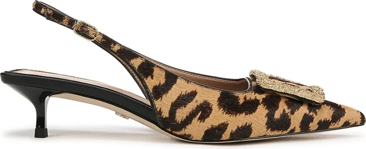 Kammie Slingback Pointed Toe Kitten Heel Pump - Image 3