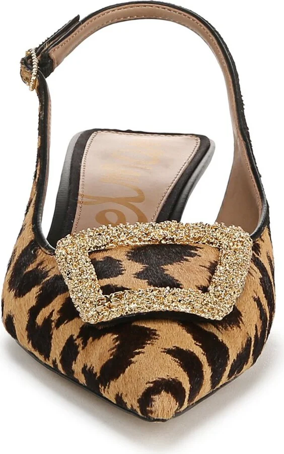 Kammie Slingback Pointed Toe Kitten Heel Pump - Image 4