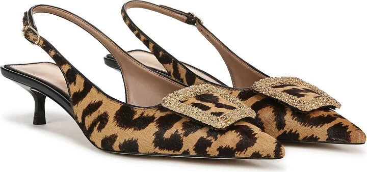 Kammie Slingback Pointed Toe Kitten Heel Pump - Image 8