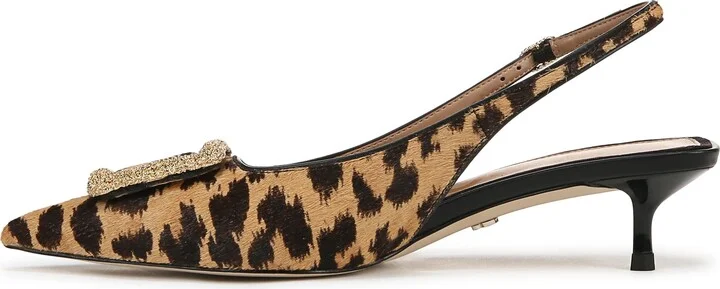 Kammie Slingback Pointed Toe Kitten Heel Pump - Image 9