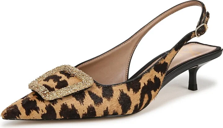 Kammie Slingback Pointed Toe Kitten Heel Pump - Image 10
