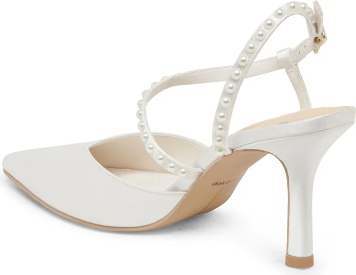 Kamra Faux Pearl Pointed Toe Pump - Image 2