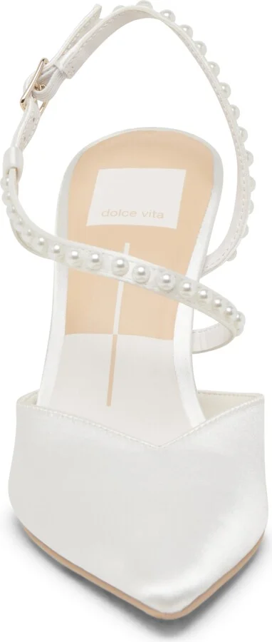 Kamra Faux Pearl Pointed Toe Pump - Image 4