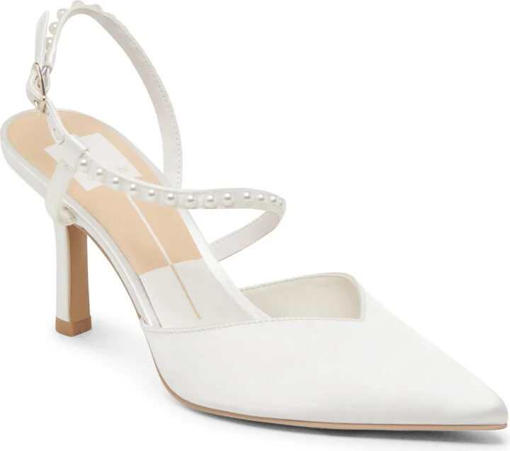 Kamra Faux Pearl Pointed Toe Pump