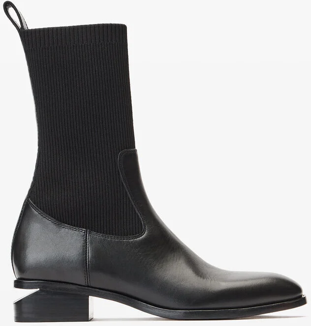 Kane Sock Boot In Leather