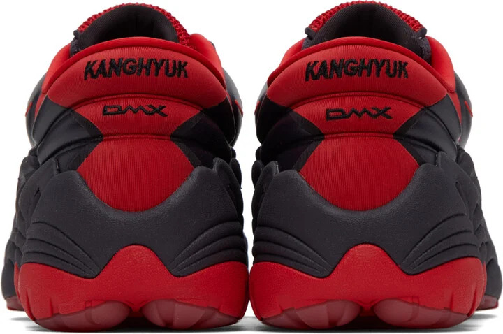 KANGHYUK Black & Red Reebok Classics Edition DMX Run 6 Modern Sneakers - Image 2