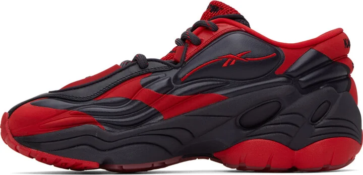 KANGHYUK Black & Red Reebok Classics Edition DMX Run 6 Modern Sneakers - Image 3