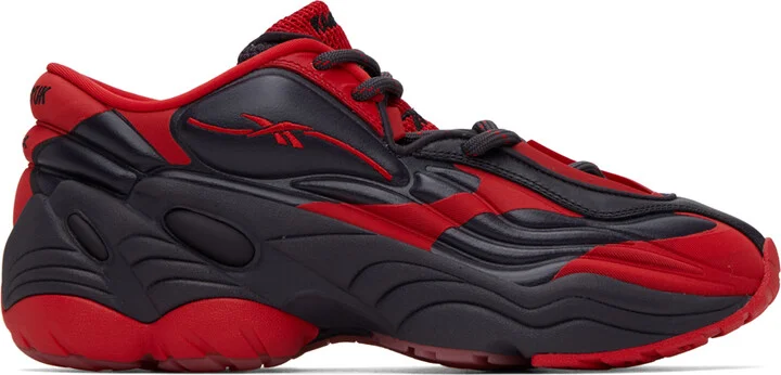 KANGHYUK Black & Red Reebok Classics Edition DMX Run 6 Modern Sneakers