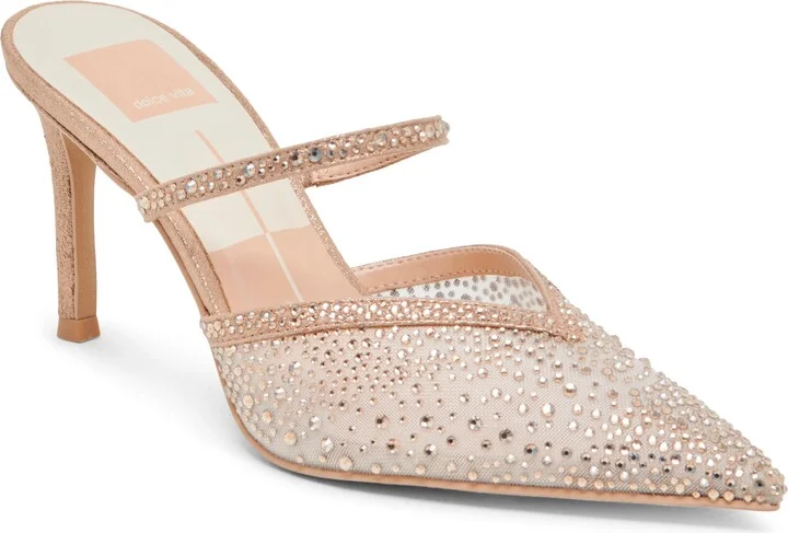Kanika Crystal Pointed Toe Mule