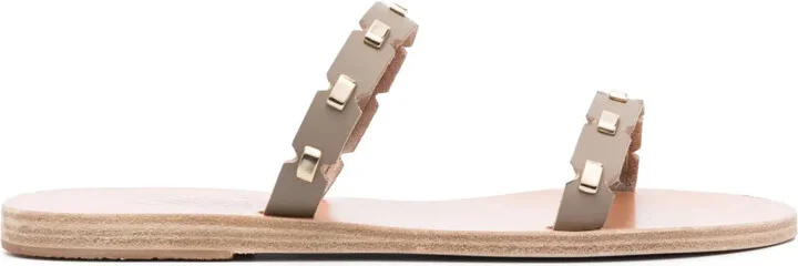 Kara leather slides