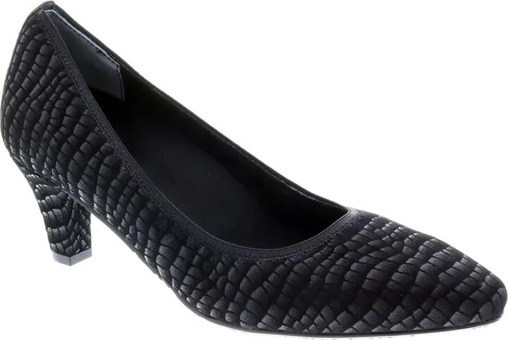 Karat Womens Snake Print Metallic Dress Pumps