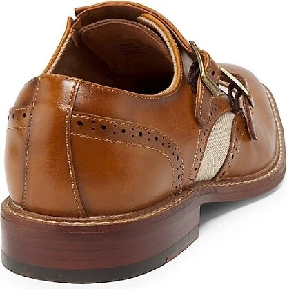Karell Brogue Monk Strap Shoes - Image 3